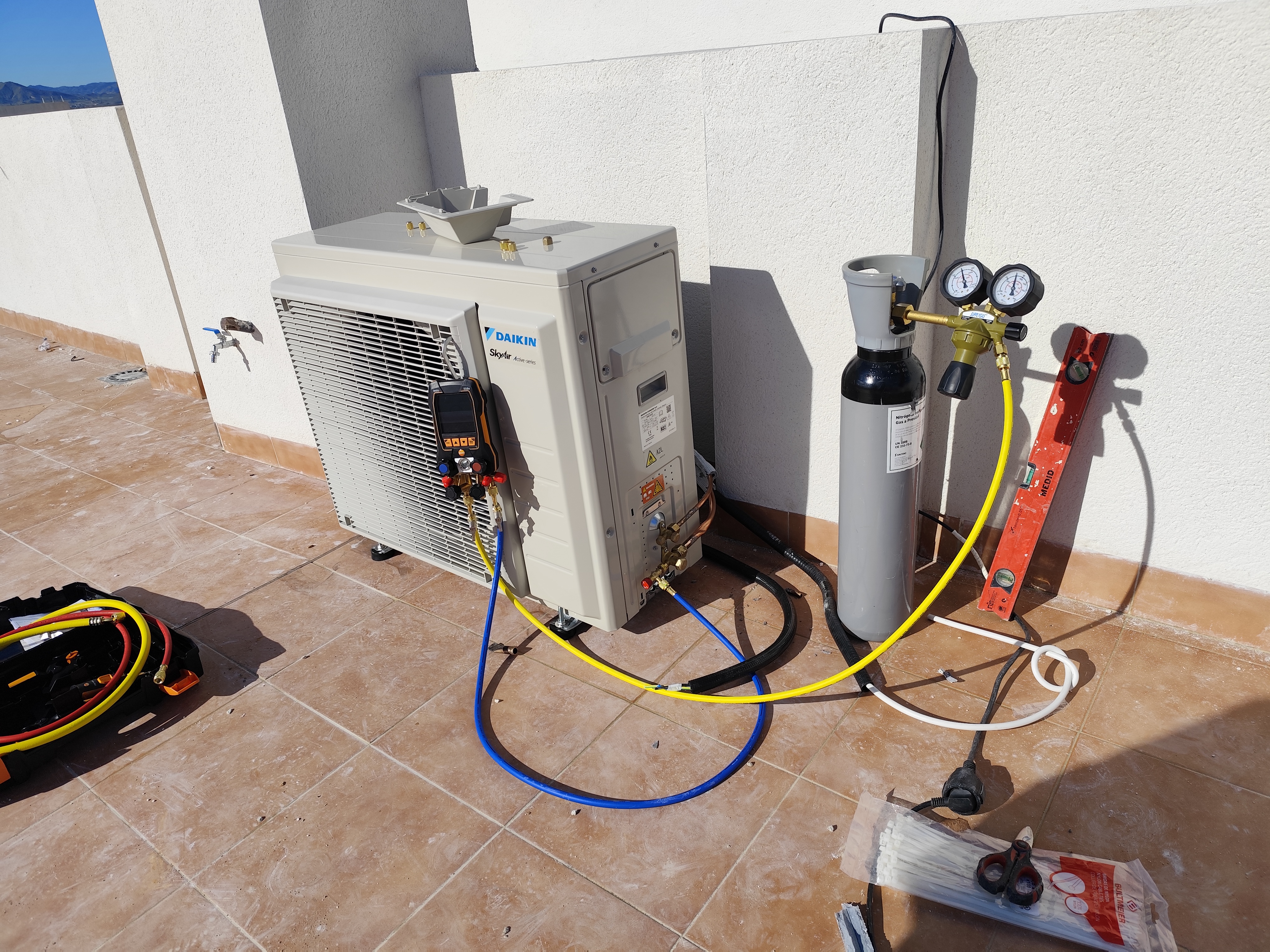 Instalación de aire acondicionado