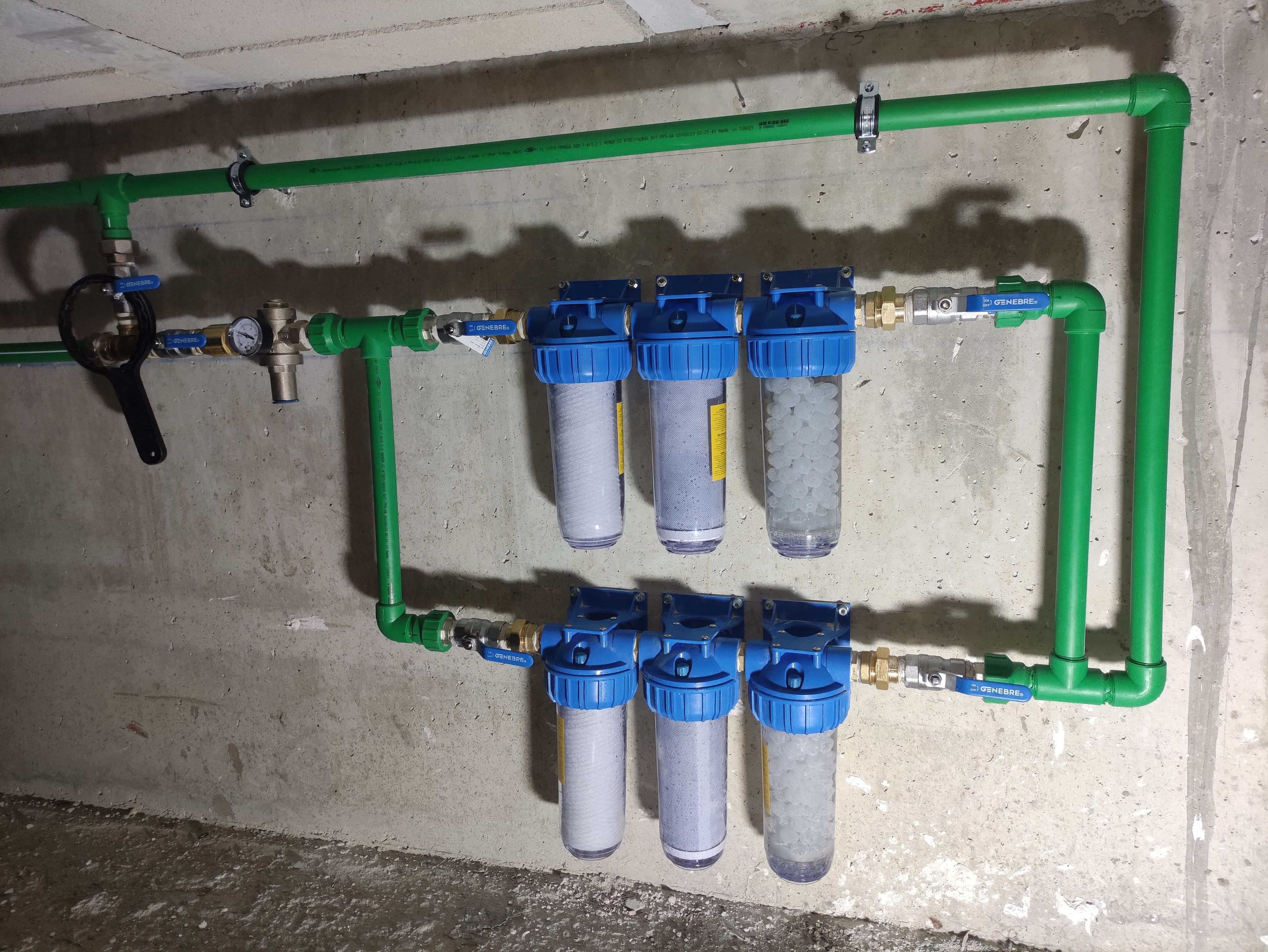 Instalación de descalcificador