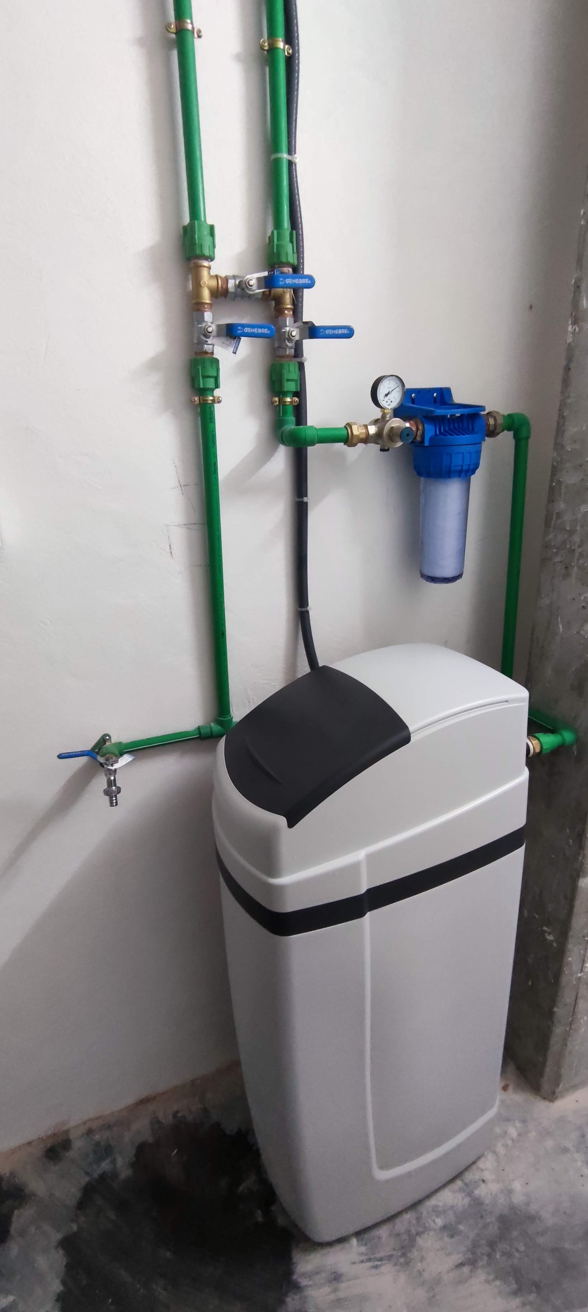 Instalación de descalcificador